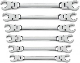 Juego de llaves de tuercas abocinadas flexibles métricas GearWrench9